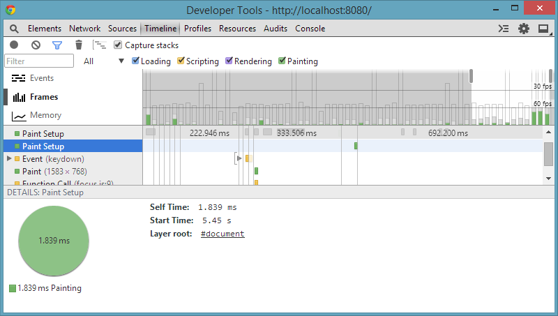 Chrome Developer Tools Screenshot
